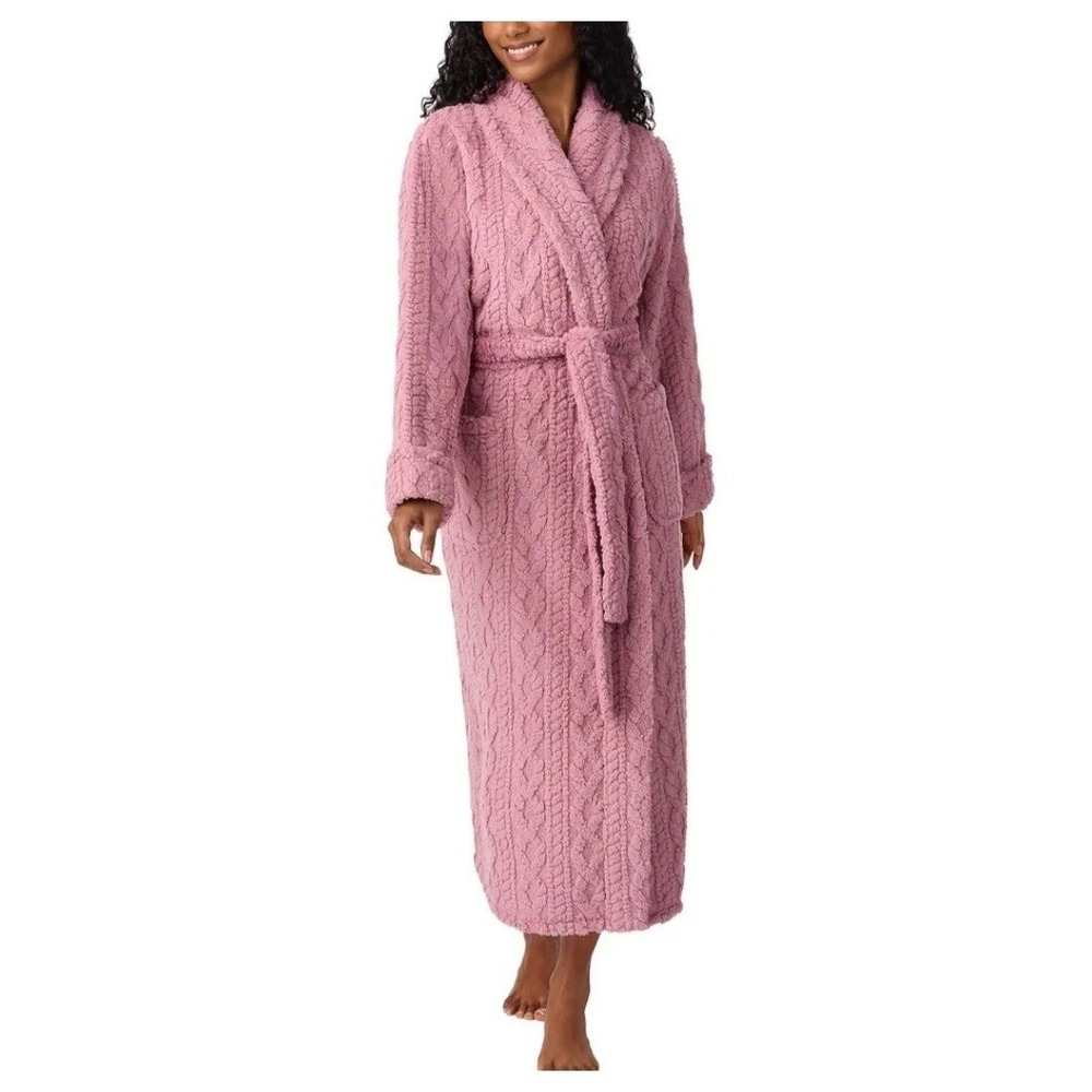 Room Service Women's Cozy Robe 2X Pink‎